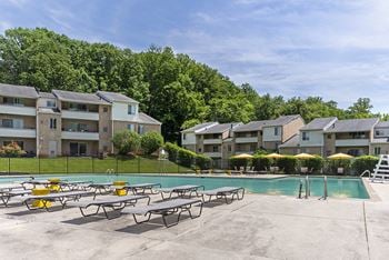 Pool with sundecks